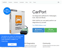 Tablet Screenshot of carport-diagnostics.com